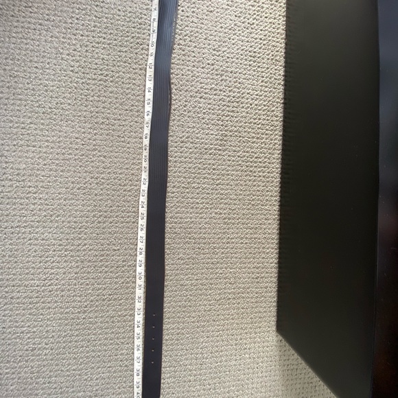 Sandwich leather belt deep purple 1 5/8” wide - Picture 3 of 3